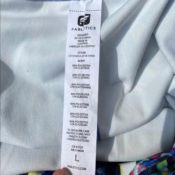 Fabletics Blue Salar Capris - Picture 5 of 5